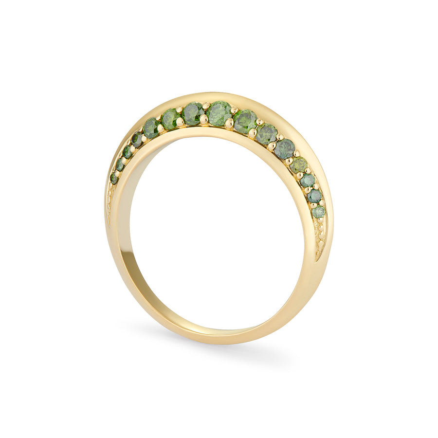 NOVA RING GREEN DIAMONDS