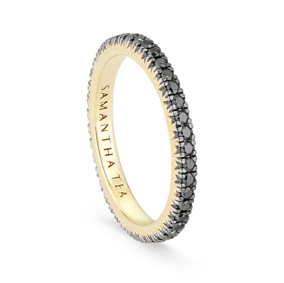 NORANI PINKY RING BLACK DIAMONDS