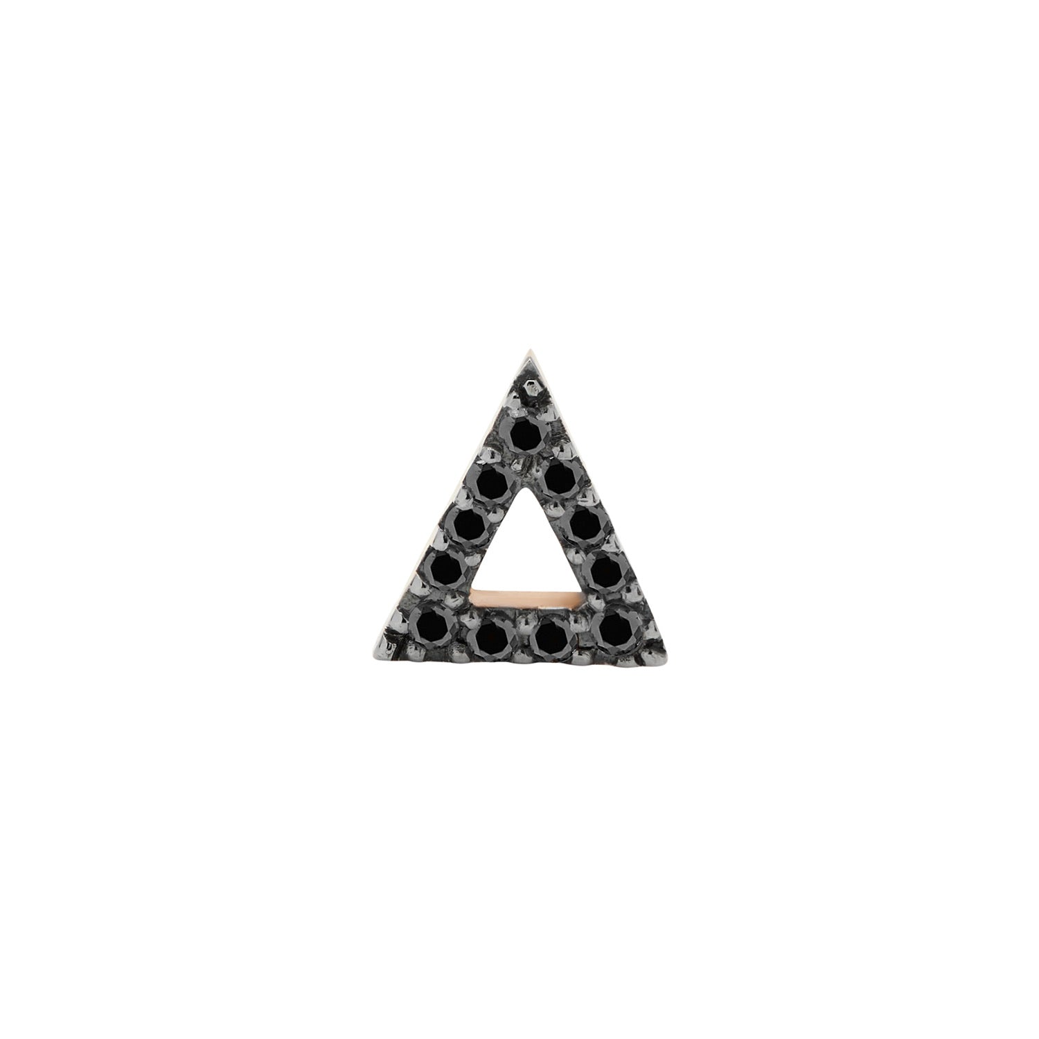 TRIANGLE STUD BLACK DIAMONDS