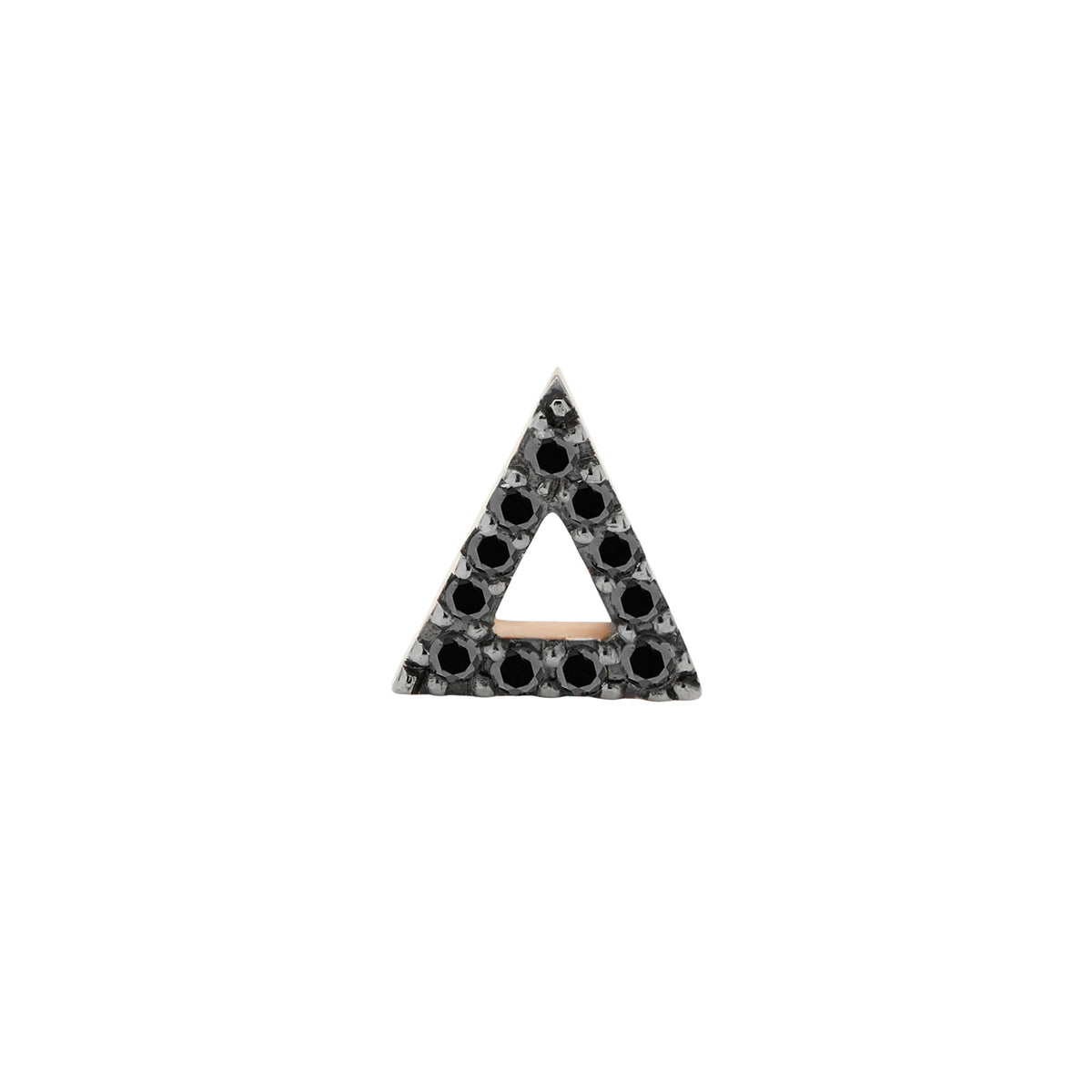 TRIANGLE STUD BLACK DIAMONDS