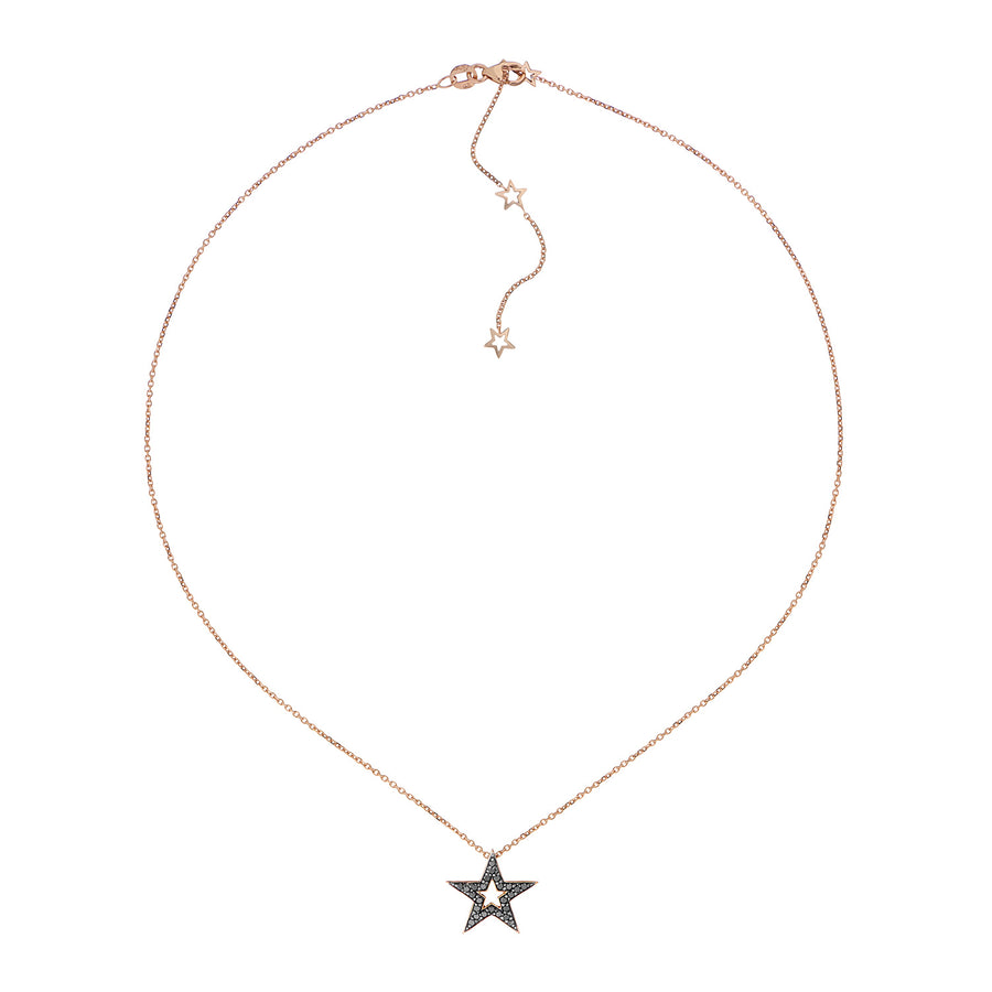 SAIRA NECKLACE BLACK DIAMONDS