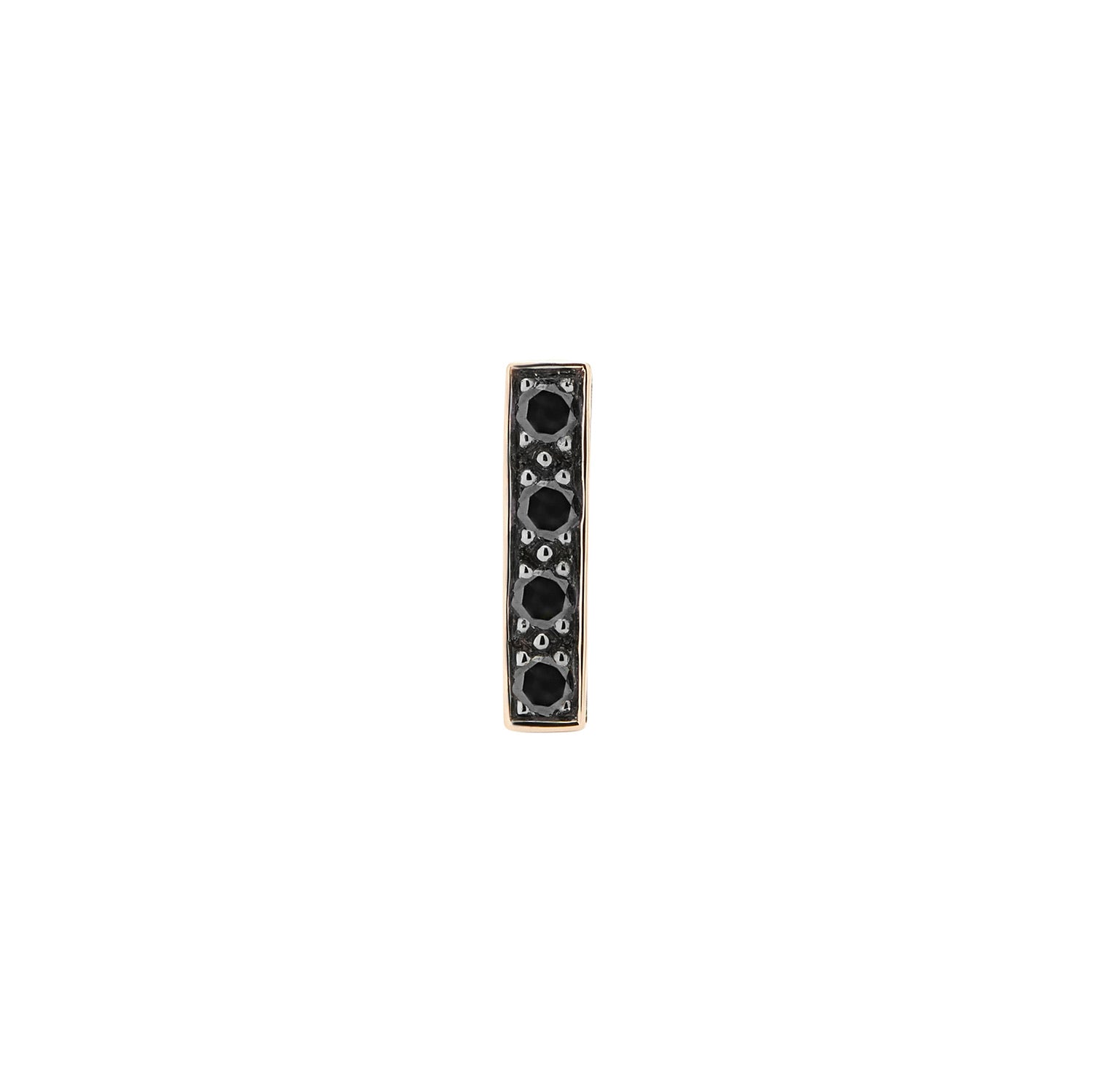 CANDY BAR STUD BLACK DIAMONDS