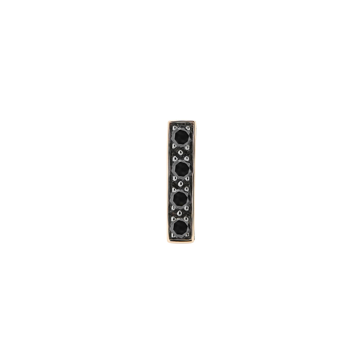 CANDY BAR STUD BLACK DIAMONDS