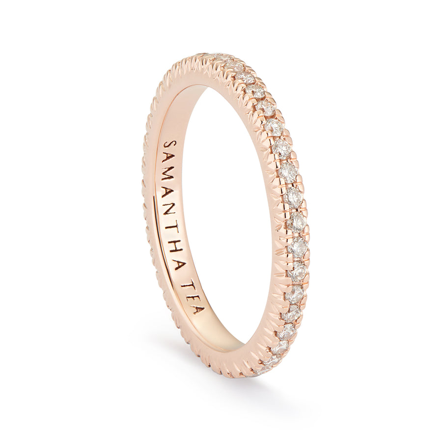 MINI NORANI PINKY RING WHITE DIAMONDS