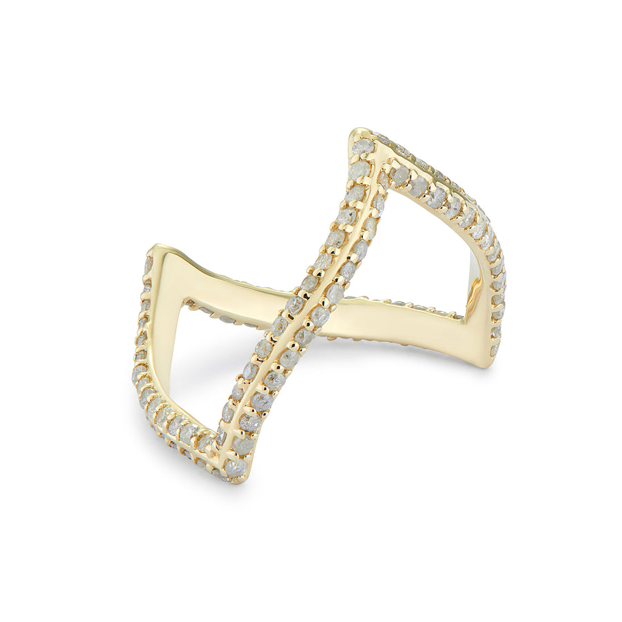 MALINKA RING GREY DIAMONDS