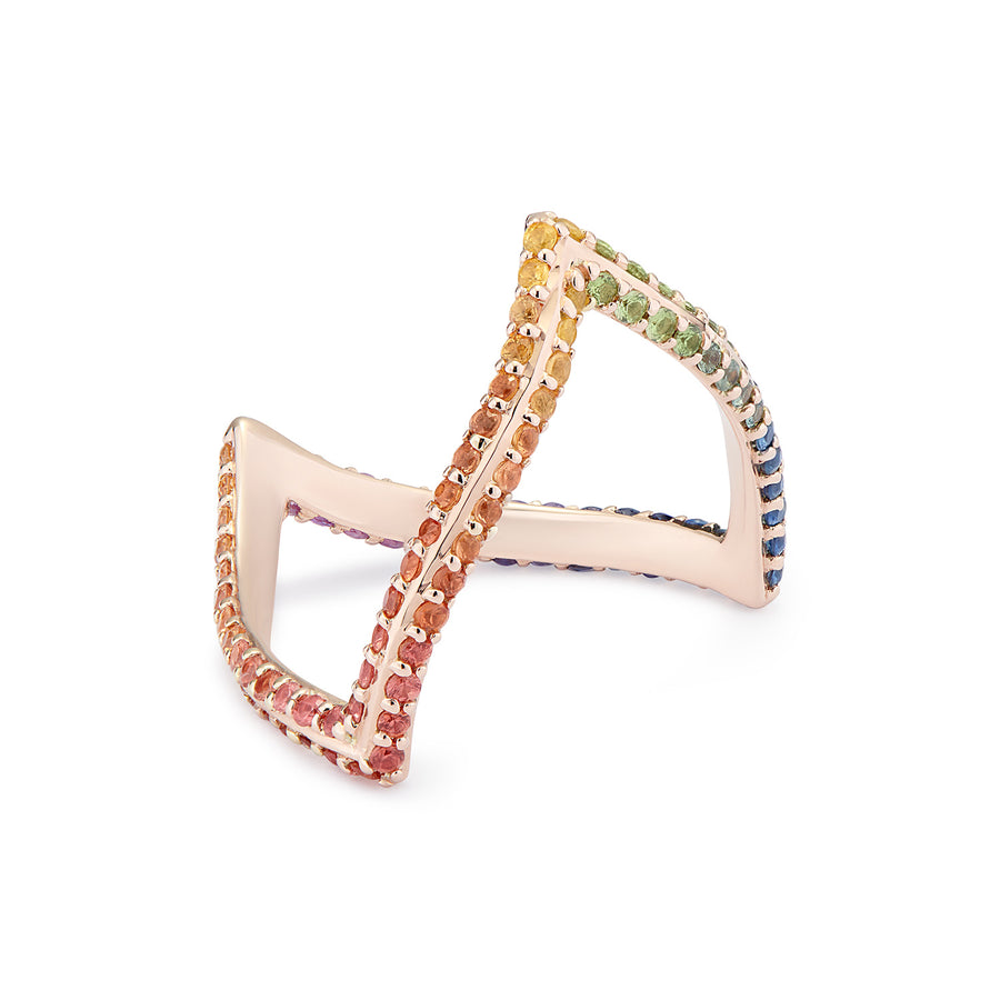 MALINKA RING RAINBOW SAPPHIRES